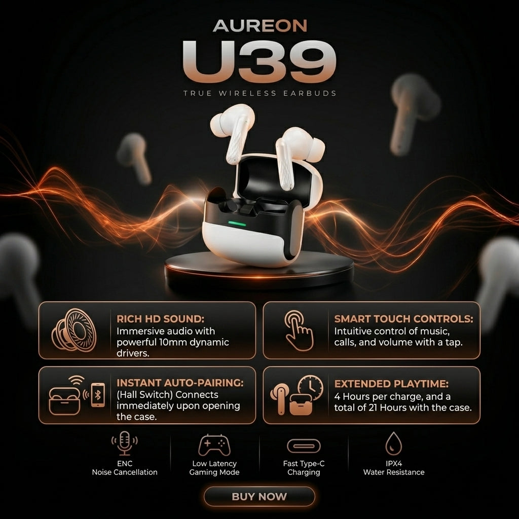 AUREON U39 True Wireless Earbuds